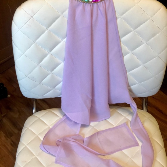 Chiffon halter back tie top - Picture 5 of 6